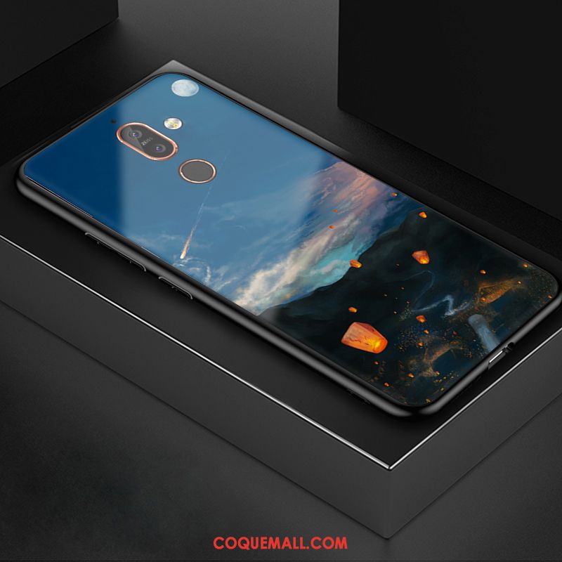 Étui Nokia 7 Plus Tout Compris Tendance Créatif, Coque Nokia 7 Plus Verre Protection