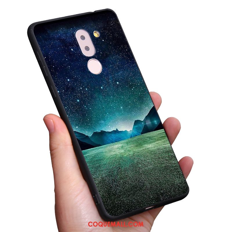 Étui Nokia 7 Plus Téléphone Portable Rose Ciel Étoilé, Coque Nokia 7 Plus Planète Fluide Doux