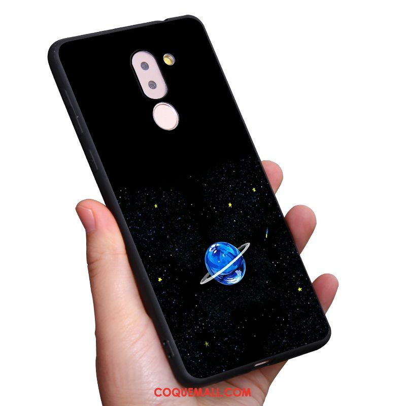 Étui Nokia 7 Plus Téléphone Portable Rose Ciel Étoilé, Coque Nokia 7 Plus Planète Fluide Doux