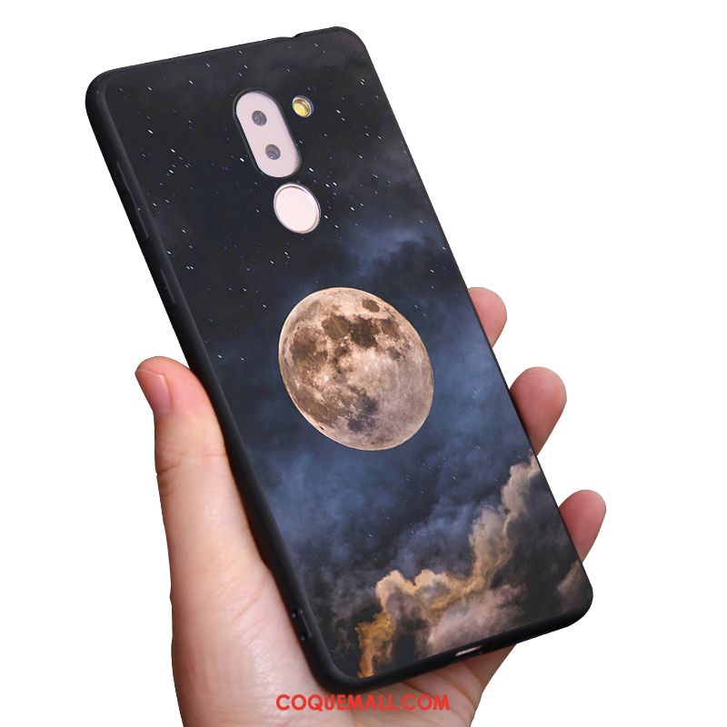 Étui Nokia 7 Plus Téléphone Portable Rose Ciel Étoilé, Coque Nokia 7 Plus Planète Fluide Doux