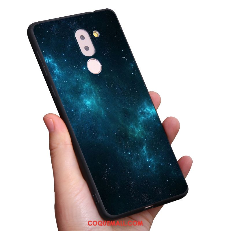 Étui Nokia 7 Plus Téléphone Portable Rose Ciel Étoilé, Coque Nokia 7 Plus Planète Fluide Doux