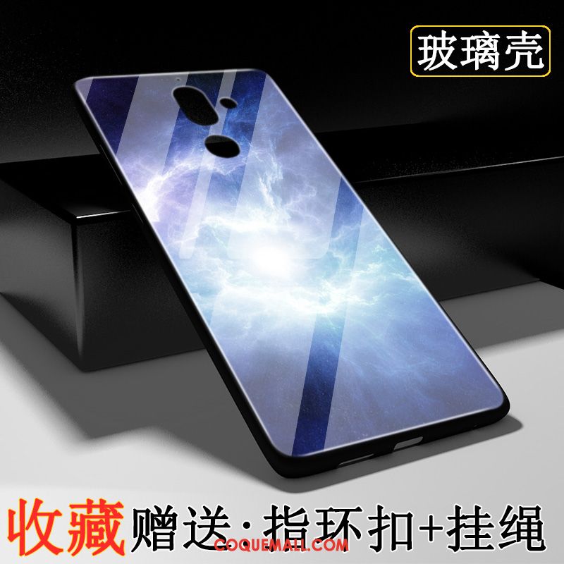 Étui Nokia 7 Plus Verre Créatif Téléphone Portable, Coque Nokia 7 Plus Mode Personnalité