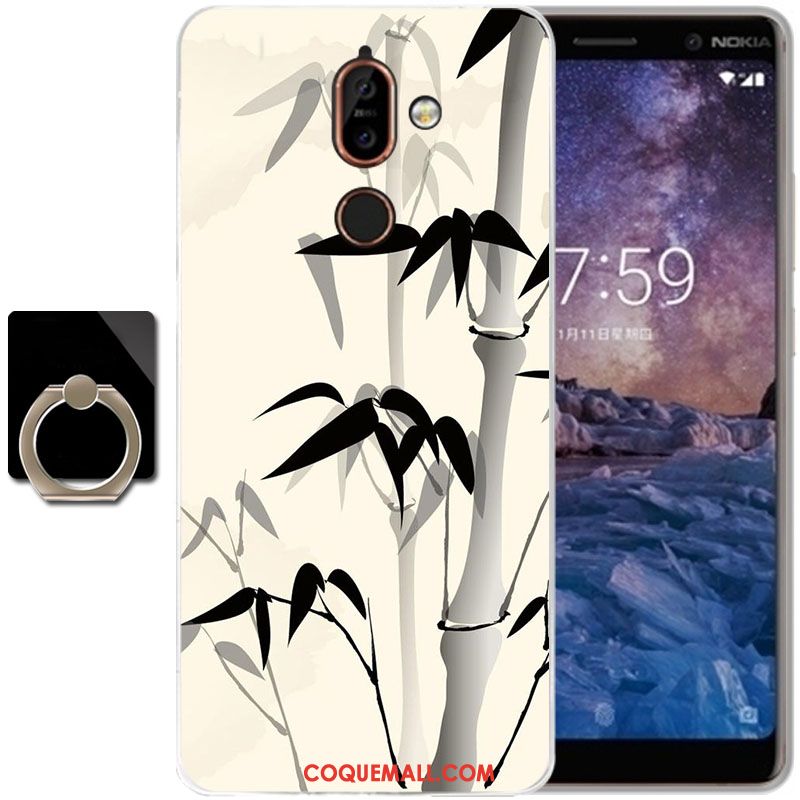 Étui Nokia 7 Plus Vert Tout Compris Incassable, Coque Nokia 7 Plus Téléphone Portable Silicone