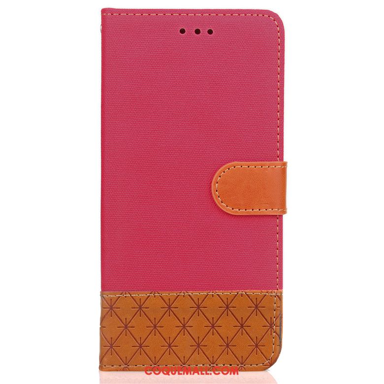 Étui Nokia 7 Silicone Clamshell Incassable, Coque Nokia 7 Rouge Étui En Cuir