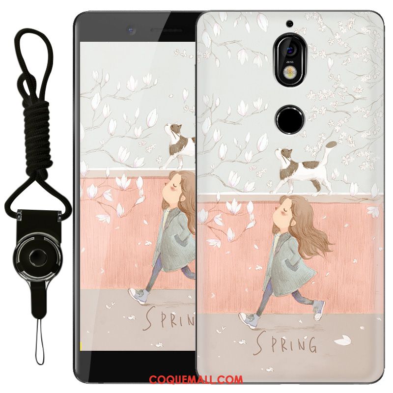 Étui Nokia 7 Silicone Personnalisé Rose, Coque Nokia 7 Incassable Transparent