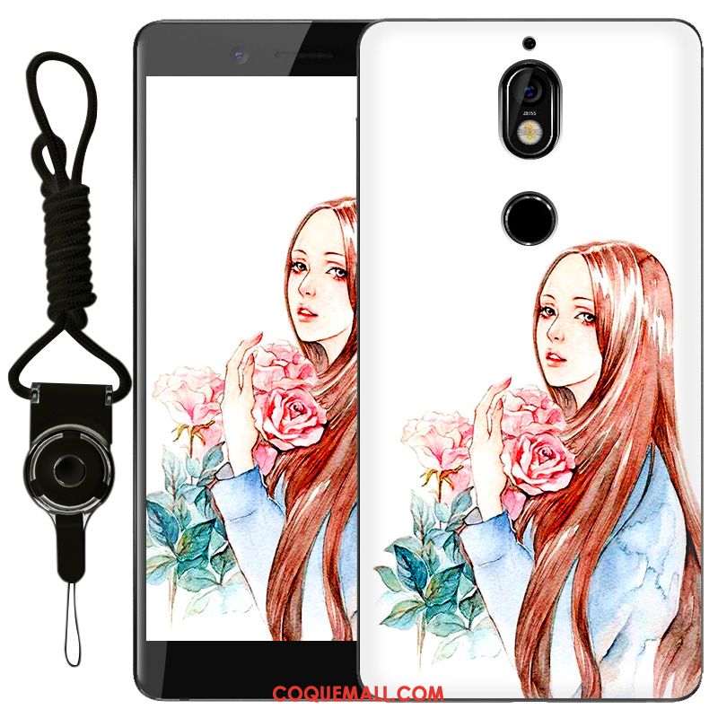 Étui Nokia 7 Silicone Personnalisé Rose, Coque Nokia 7 Incassable Transparent