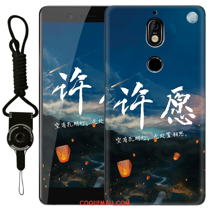 Étui Nokia 7 Silicone Personnalisé Rose, Coque Nokia 7 Incassable Transparent