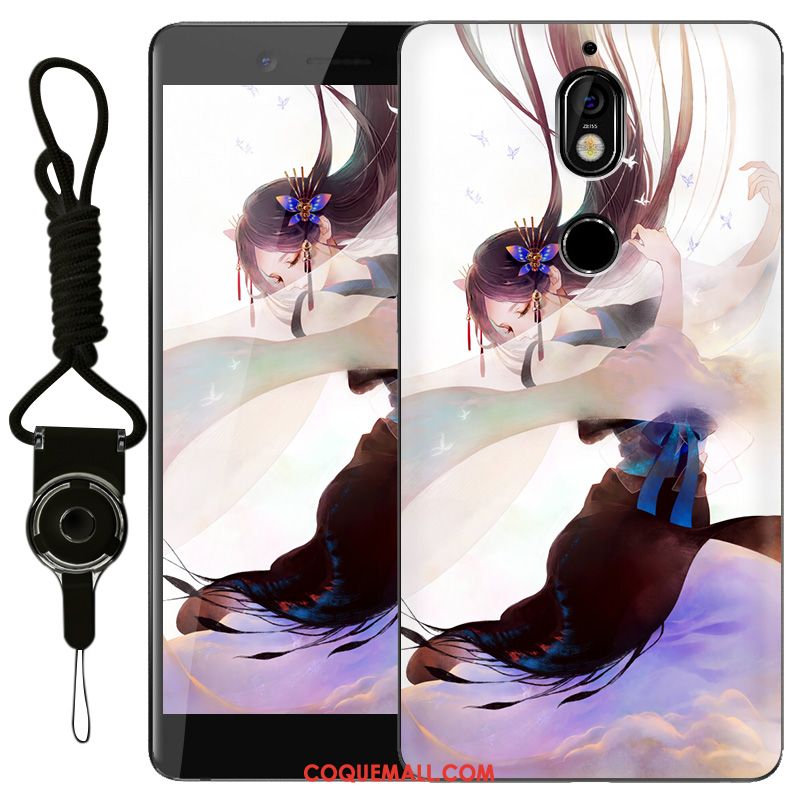 Étui Nokia 7 Silicone Personnalisé Rose, Coque Nokia 7 Incassable Transparent