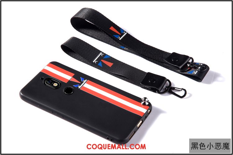 Étui Nokia 7 Tendance Courte Silicone, Coque Nokia 7 Longue Créatif