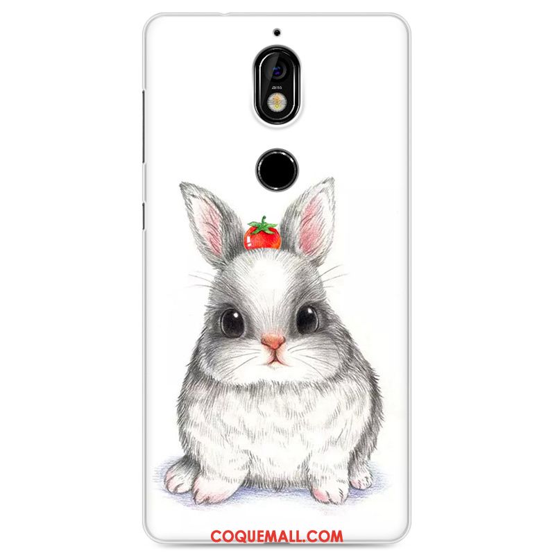 Étui Nokia 7 Tout Compris Peinture Protection, Coque Nokia 7 Silicone Fluide Doux