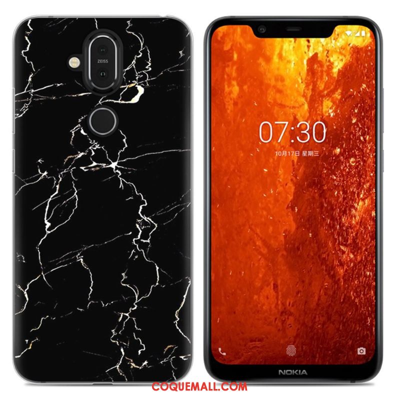 Étui Nokia 8.1 Incassable Dessin Animé Tout Compris, Coque Nokia 8.1 Téléphone Portable Violet