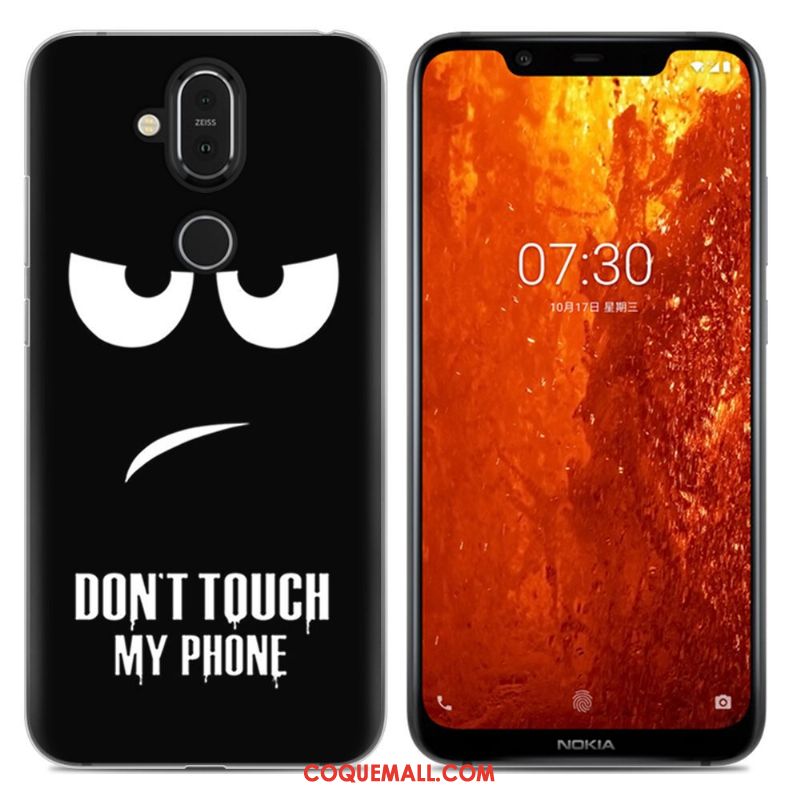 Étui Nokia 8.1 Incassable Dessin Animé Tout Compris, Coque Nokia 8.1 Téléphone Portable Violet