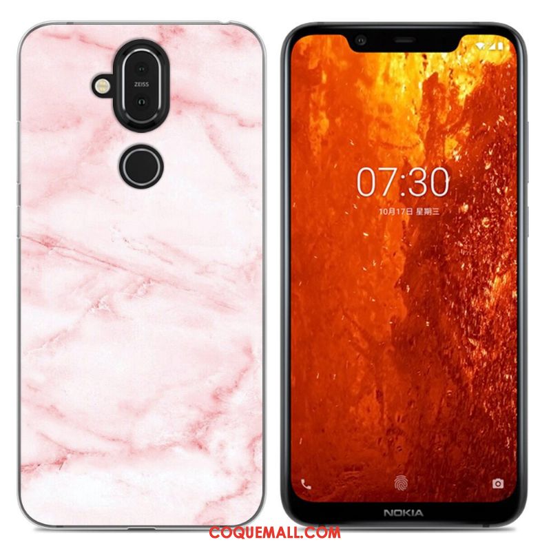 Étui Nokia 8.1 Incassable Dessin Animé Tout Compris, Coque Nokia 8.1 Téléphone Portable Violet