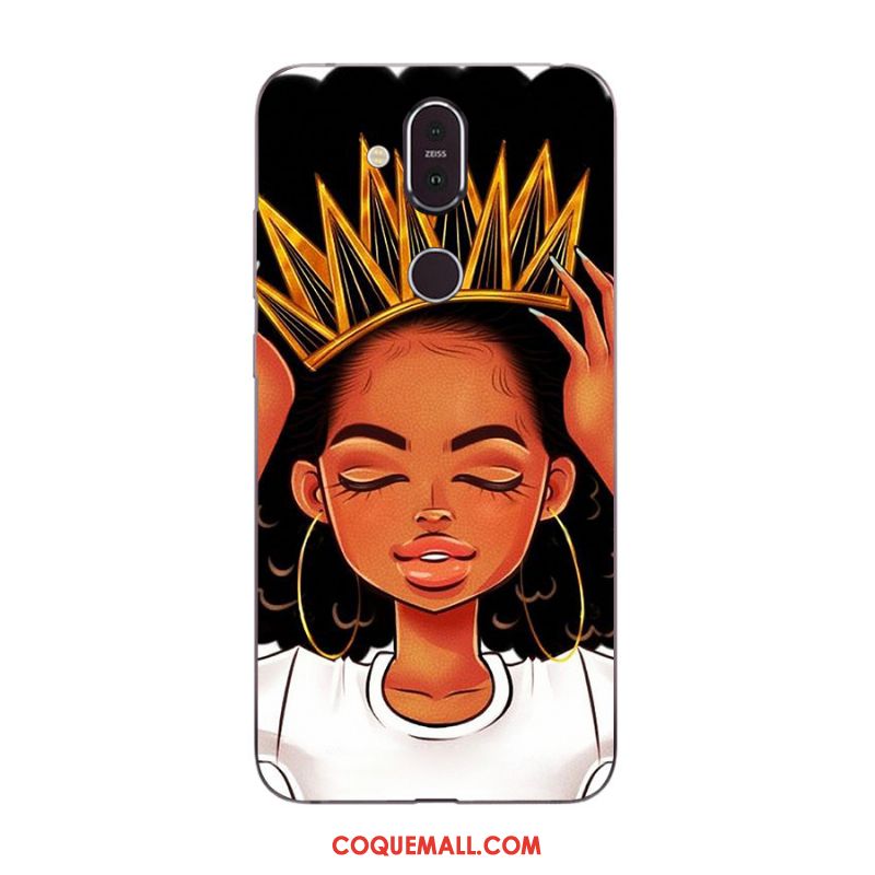 Étui Nokia 8.1 Multicolore Nouveau Incassable, Coque Nokia 8.1 Téléphone Portable Dessin Animé