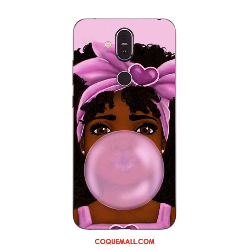 Étui Nokia 8.1 Multicolore Nouveau Incassable, Coque Nokia 8.1 Téléphone Portable Dessin Animé