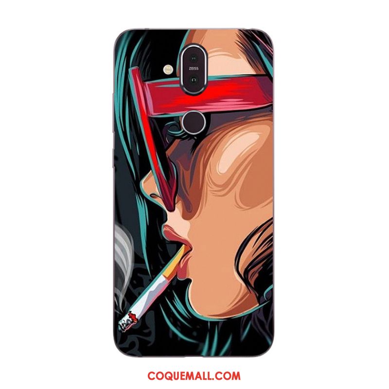 Étui Nokia 8.1 Multicolore Nouveau Incassable, Coque Nokia 8.1 Téléphone Portable Dessin Animé