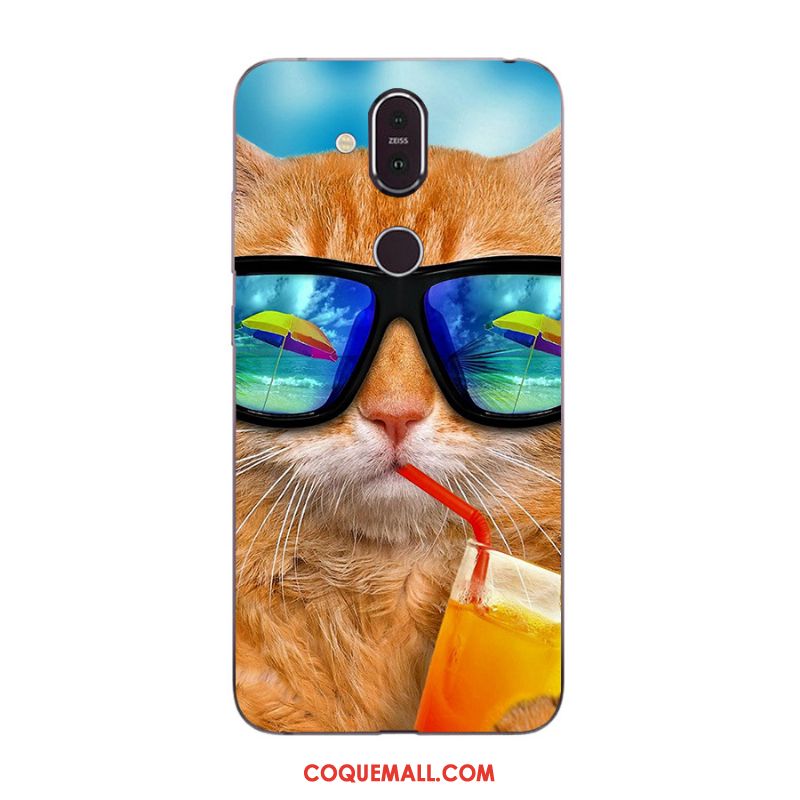 Étui Nokia 8.1 Multicolore Nouveau Incassable, Coque Nokia 8.1 Téléphone Portable Dessin Animé