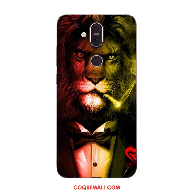 Étui Nokia 8.1 Multicolore Nouveau Incassable, Coque Nokia 8.1 Téléphone Portable Dessin Animé