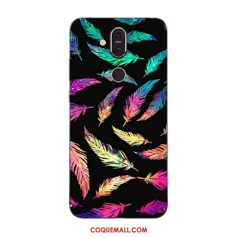 Étui Nokia 8.1 Multicolore Nouveau Incassable, Coque Nokia 8.1 Téléphone Portable Dessin Animé