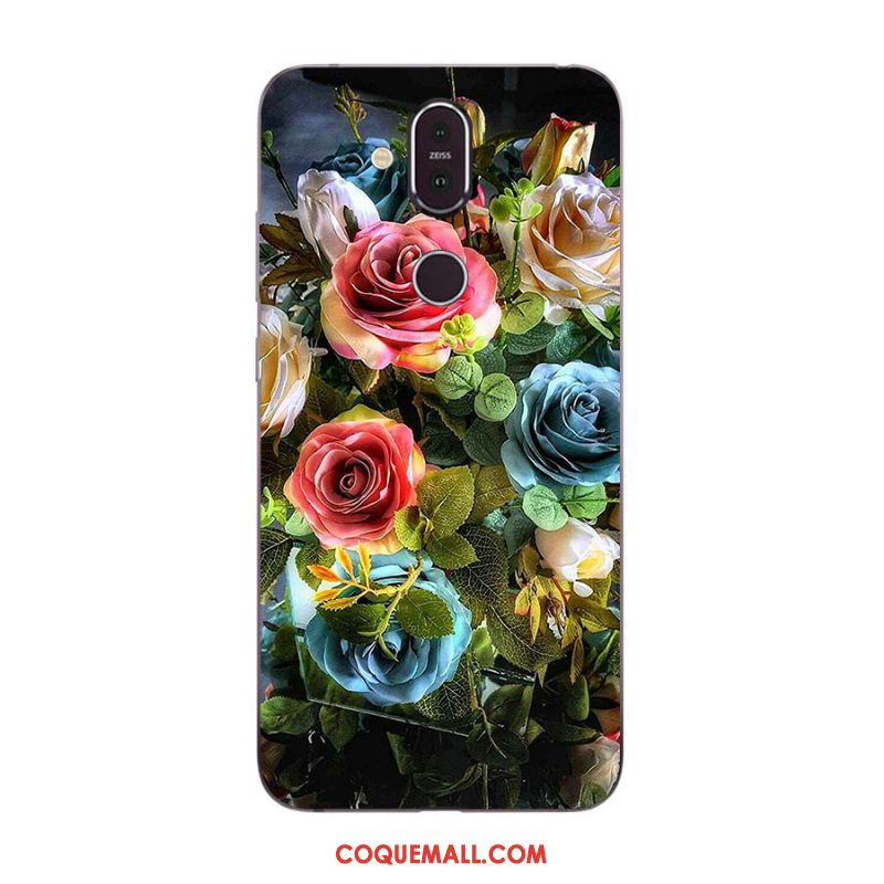 Étui Nokia 8.1 Multicolore Nouveau Incassable, Coque Nokia 8.1 Téléphone Portable Dessin Animé