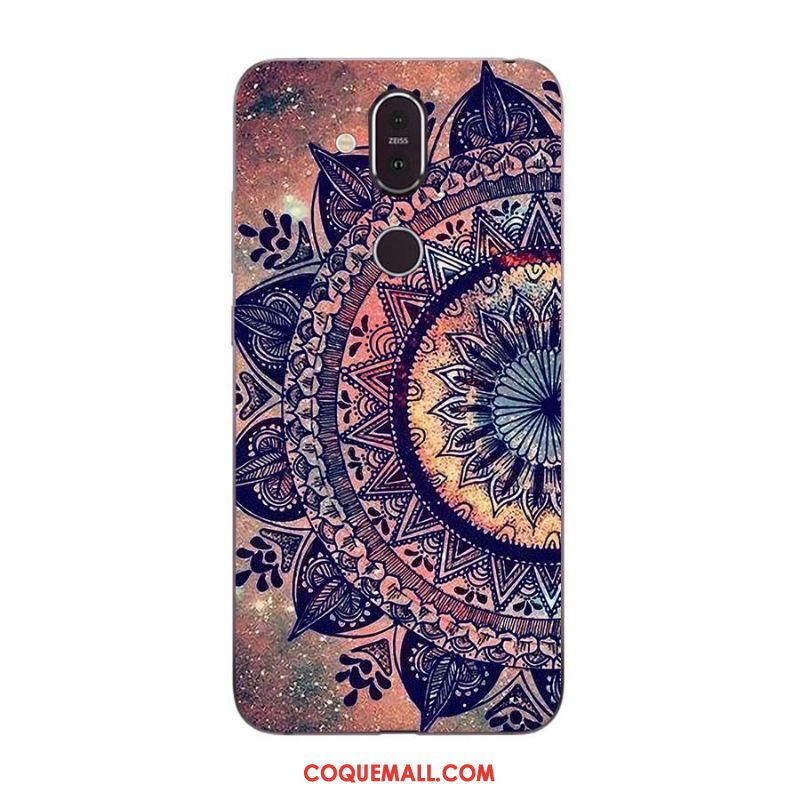 Étui Nokia 8.1 Multicolore Nouveau Incassable, Coque Nokia 8.1 Téléphone Portable Dessin Animé