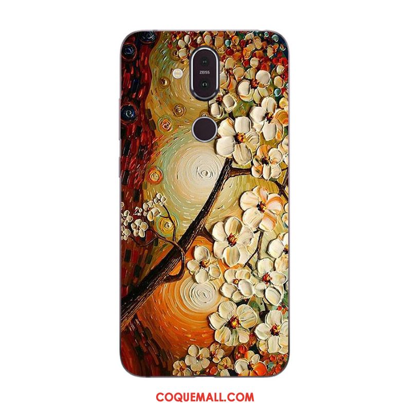 Étui Nokia 8.1 Multicolore Nouveau Incassable, Coque Nokia 8.1 Téléphone Portable Dessin Animé