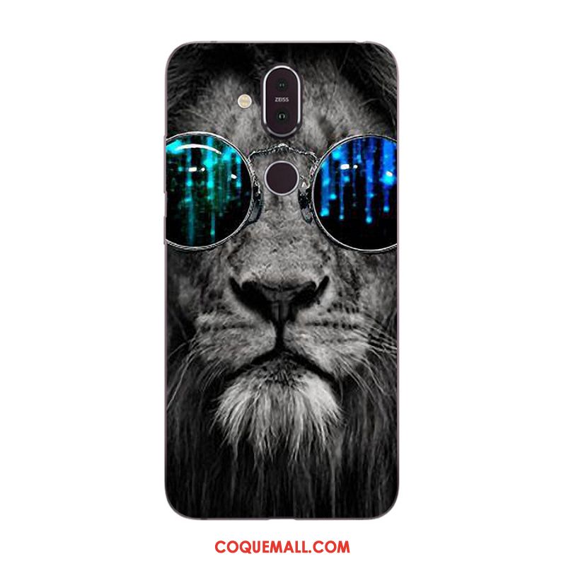 Étui Nokia 8.1 Multicolore Nouveau Incassable, Coque Nokia 8.1 Téléphone Portable Dessin Animé