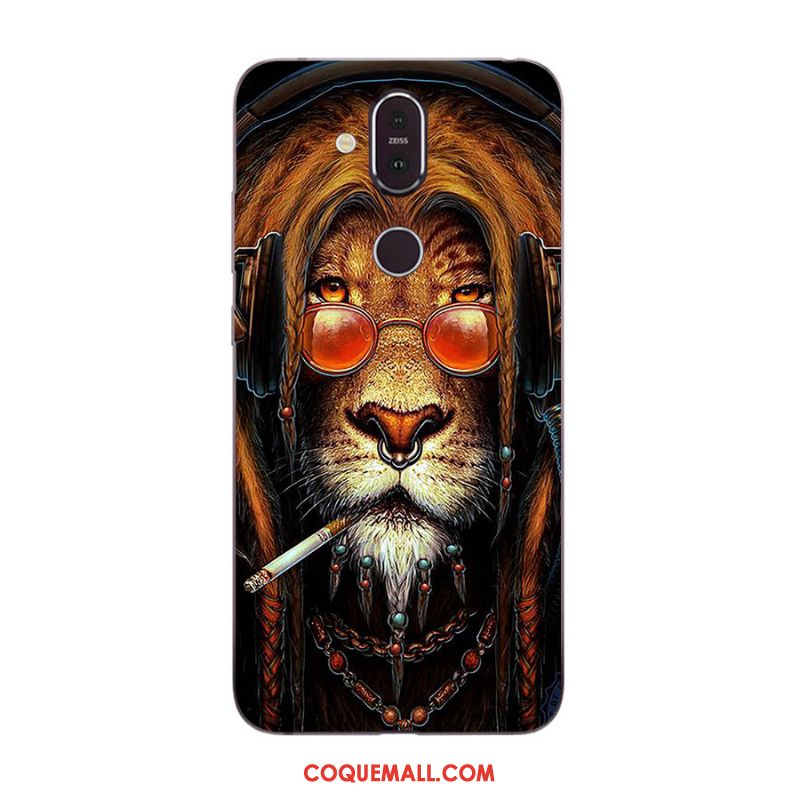 Étui Nokia 8.1 Multicolore Nouveau Incassable, Coque Nokia 8.1 Téléphone Portable Dessin Animé