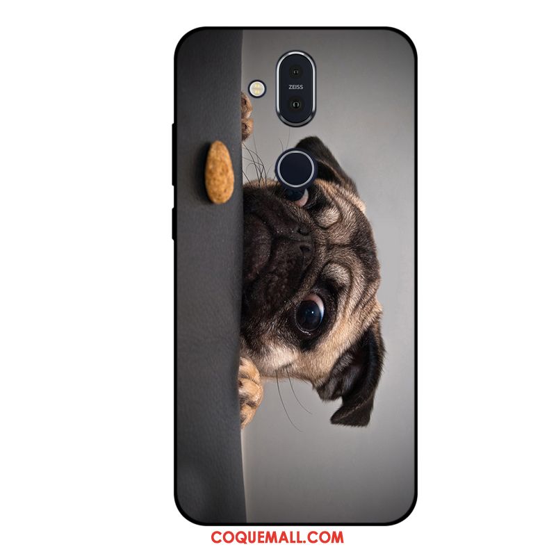 Étui Nokia 8.1 Silicone Incassable Fluide Doux, Coque Nokia 8.1 Personnalisé Dessin Animé