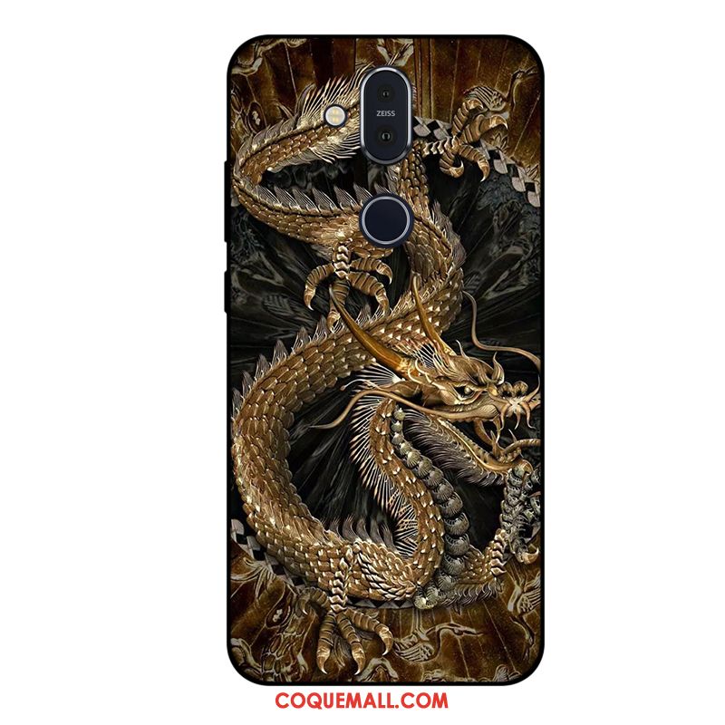 Étui Nokia 8.1 Silicone Incassable Fluide Doux, Coque Nokia 8.1 Personnalisé Dessin Animé