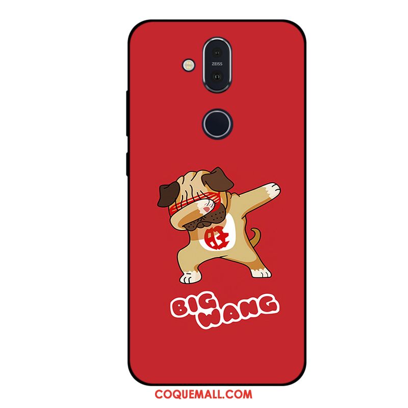 Étui Nokia 8.1 Silicone Incassable Fluide Doux, Coque Nokia 8.1 Personnalisé Dessin Animé