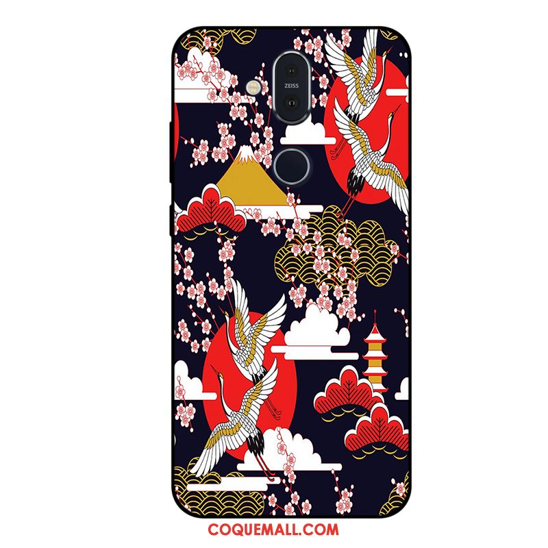 Étui Nokia 8.1 Silicone Incassable Fluide Doux, Coque Nokia 8.1 Personnalisé Dessin Animé