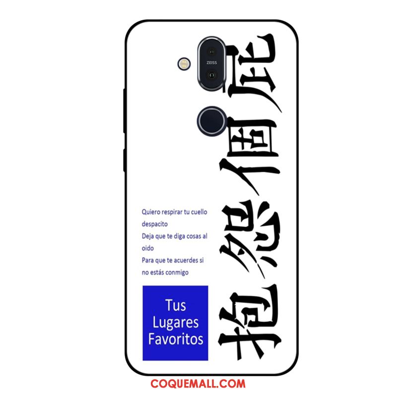 Étui Nokia 8.1 Téléphone Portable Incassable Vin Rouge, Coque Nokia 8.1 Tout Compris Fluide Doux