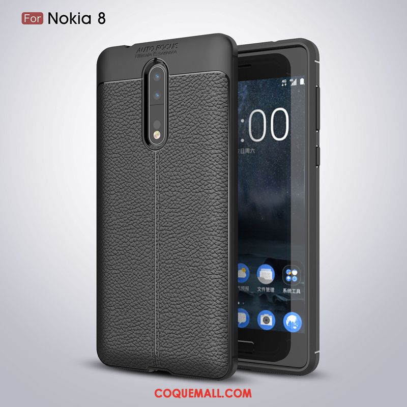 Étui Nokia 8 Nouveau Tout Compris Protection, Coque Nokia 8 Modèle Fleurie Cuir