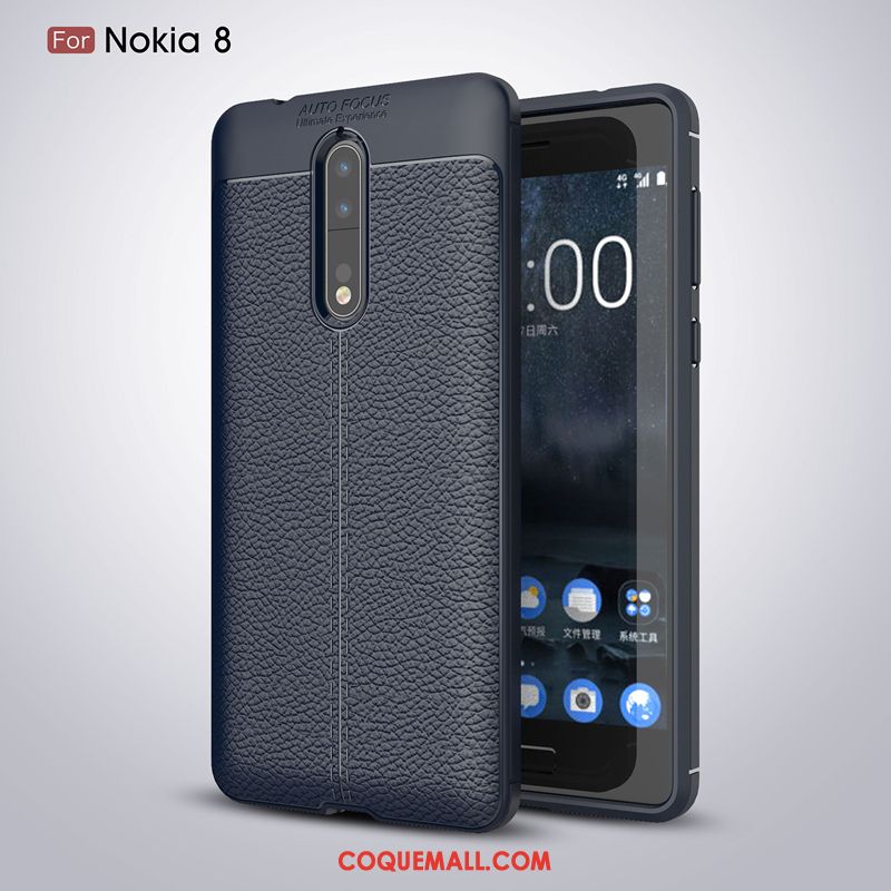 Étui Nokia 8 Nouveau Tout Compris Protection, Coque Nokia 8 Modèle Fleurie Cuir