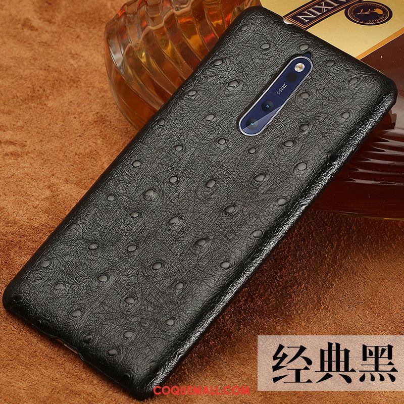 Étui Nokia 8 Refroidissement Art Style Chinois, Coque Nokia 8 Étui En Cuir Vintage