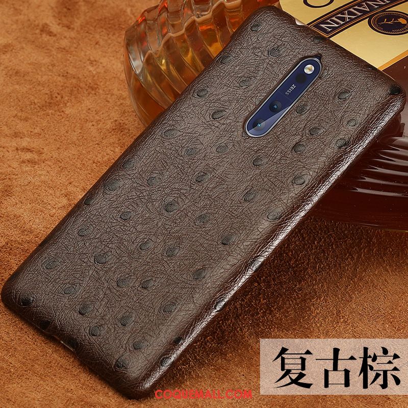 Étui Nokia 8 Refroidissement Art Style Chinois, Coque Nokia 8 Étui En Cuir Vintage