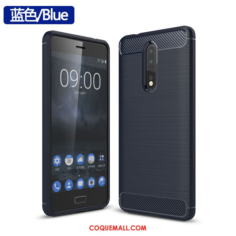 Étui Nokia 8 Silicone Protection Téléphone Portable, Coque Nokia 8 Fluide Doux Incassable