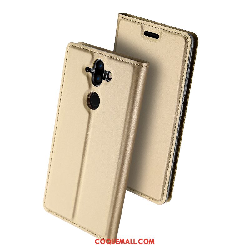 Étui Nokia 8 Sirocco Bleu Carte Étui En Cuir, Coque Nokia 8 Sirocco Téléphone Portable Tendance