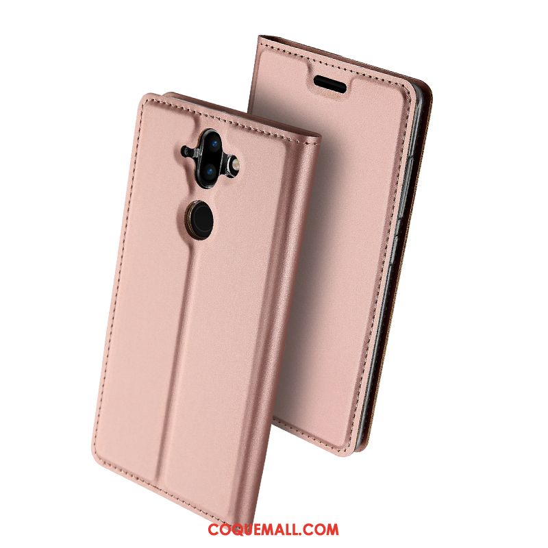 Étui Nokia 8 Sirocco Bleu Carte Étui En Cuir, Coque Nokia 8 Sirocco Téléphone Portable Tendance