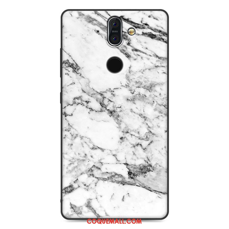 Étui Nokia 8 Sirocco Créatif Tout Compris Fluide Doux, Coque Nokia 8 Sirocco Noir Silicone