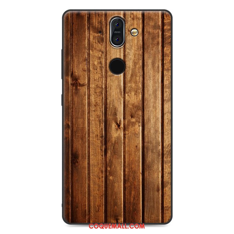 Étui Nokia 8 Sirocco Créatif Tout Compris Fluide Doux, Coque Nokia 8 Sirocco Noir Silicone