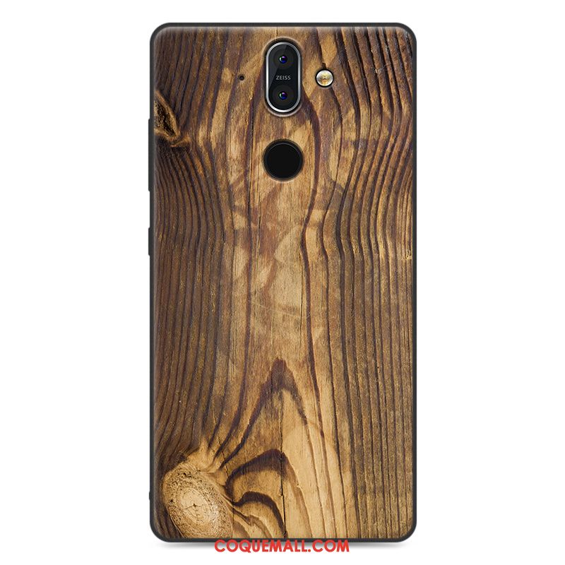 Étui Nokia 8 Sirocco Créatif Tout Compris Fluide Doux, Coque Nokia 8 Sirocco Noir Silicone