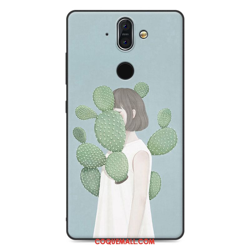 Étui Nokia 8 Sirocco Silicone Bleu Téléphone Portable, Coque Nokia 8 Sirocco Tout Compris Tendance