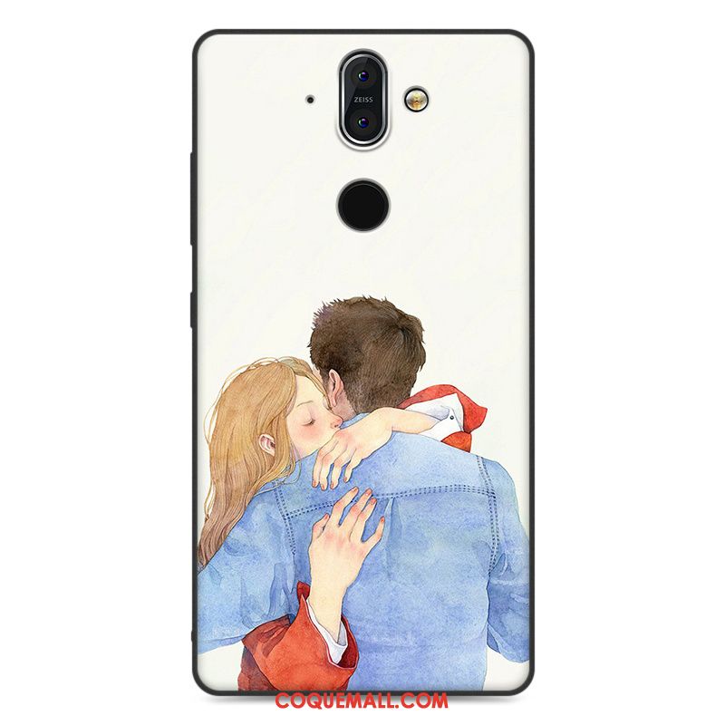 Étui Nokia 8 Sirocco Silicone Bleu Téléphone Portable, Coque Nokia 8 Sirocco Tout Compris Tendance