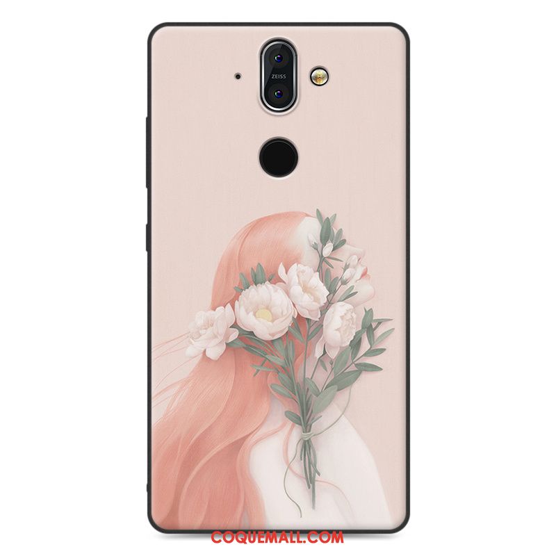 Étui Nokia 8 Sirocco Tout Compris Protection Incassable, Coque Nokia 8 Sirocco Rouge Fluide Doux