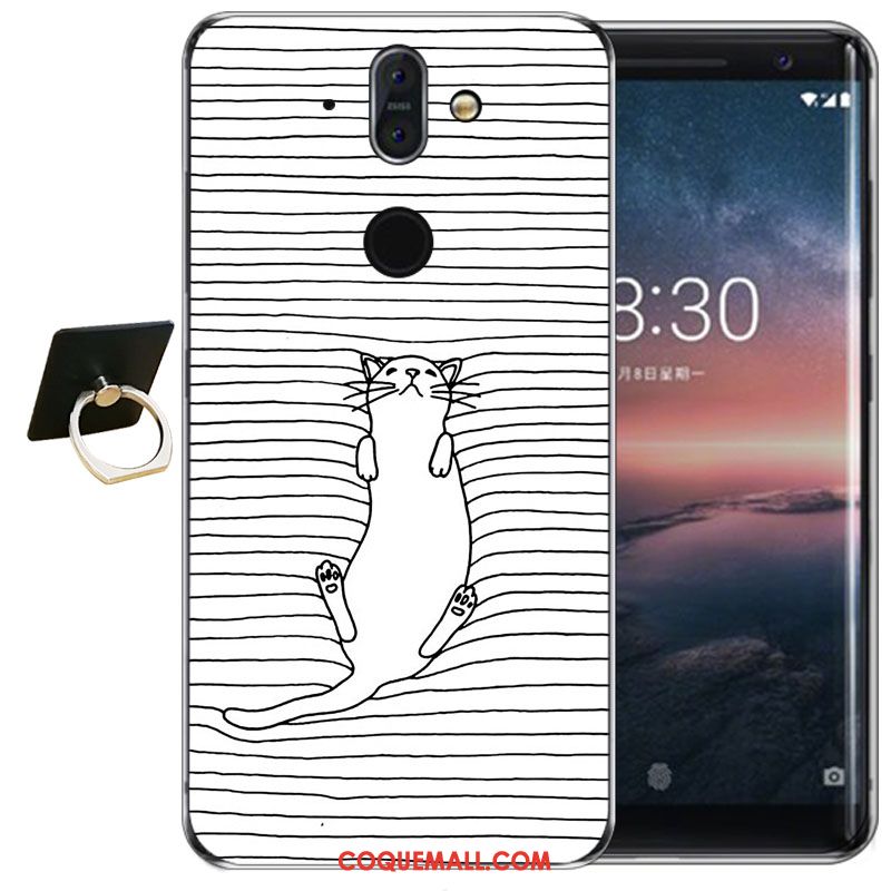 Étui Nokia 8 Sirocco Transparent Tout Compris Protection, Coque Nokia 8 Sirocco Haute Bleu