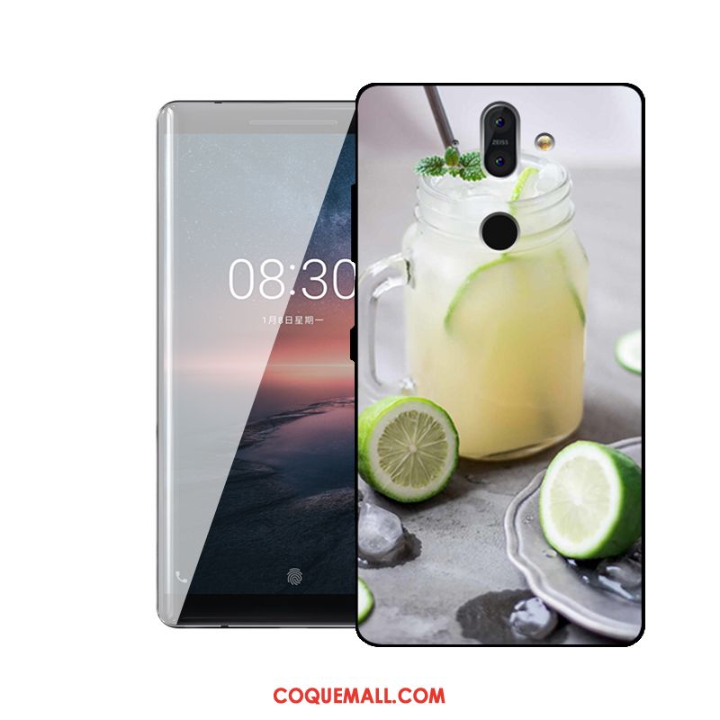 Étui Nokia 8 Sirocco Téléphone Portable Incassable Fluide Doux, Coque Nokia 8 Sirocco Silicone Tendance