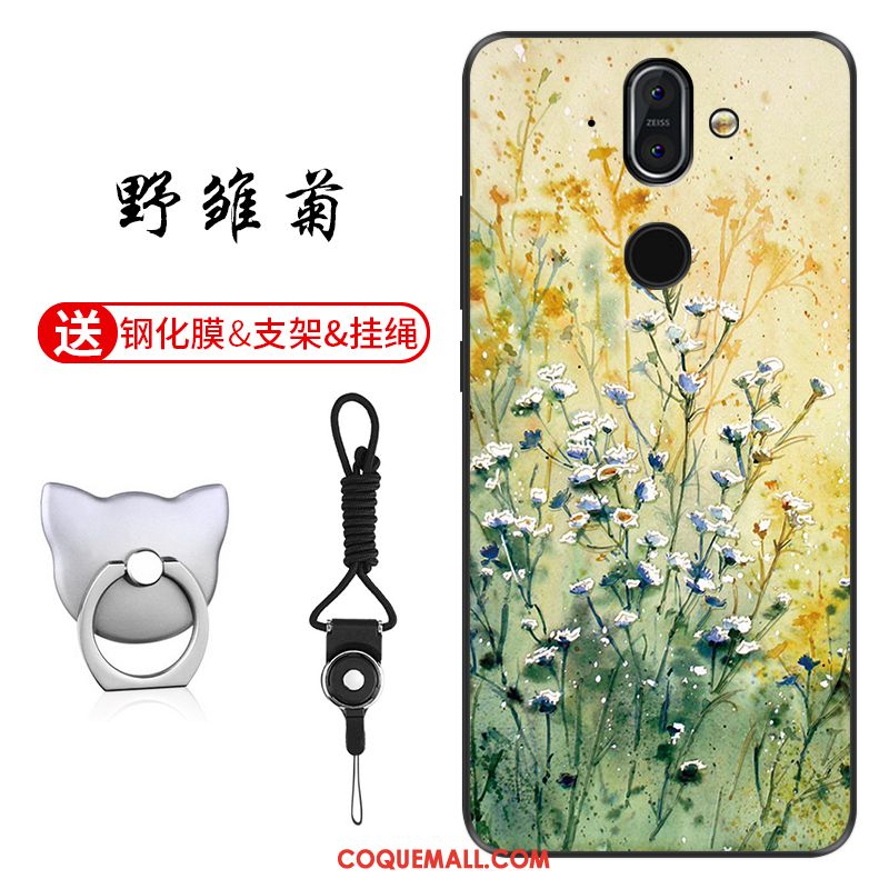 Étui Nokia 8 Sirocco Vert Modèle Silicone, Coque Nokia 8 Sirocco Fluide Doux Téléphone Portable