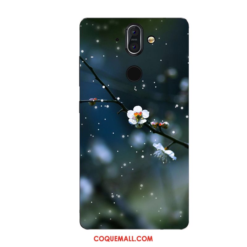 Étui Nokia 8 Sirocco Vert Silicone Protection, Coque Nokia 8 Sirocco Fluide Doux Tout Compris